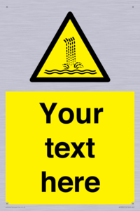 Custom warning artificial waterfall